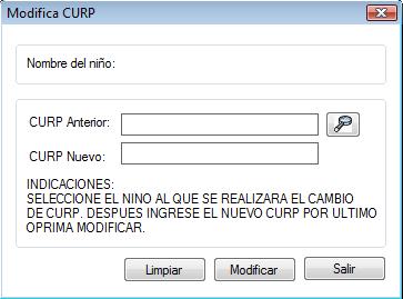 Descripción: SIAG Modificar CURP