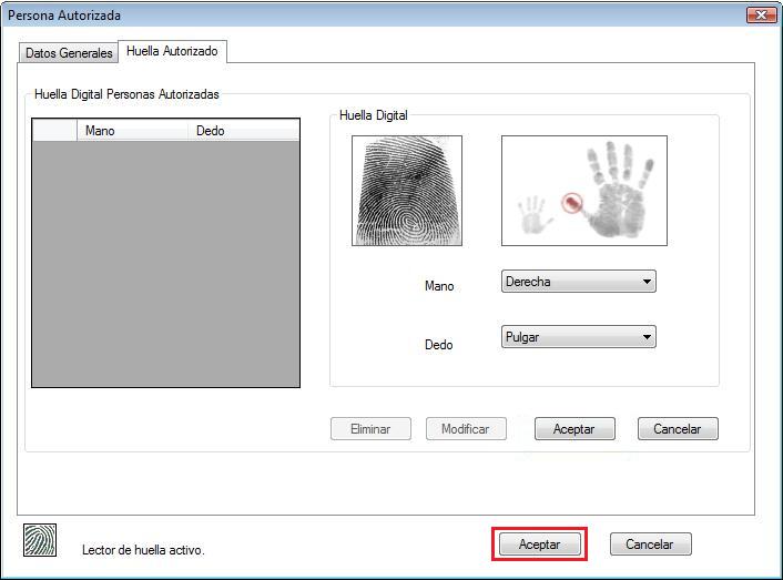 Descripcin: SIAG Expediente Personas Autorizadas Huella