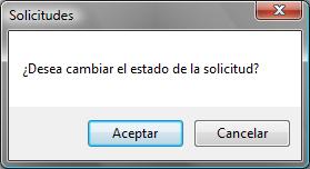 Descripcin: Cambios de Estado de la Solicitud Pendiente a Solicitud en Trmite