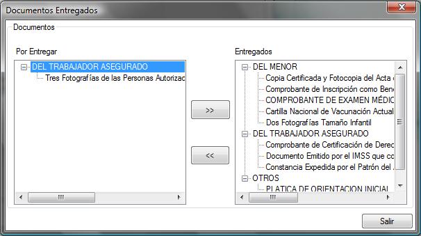 Descripción: Solicitudes Pendientes Documentos Entregados